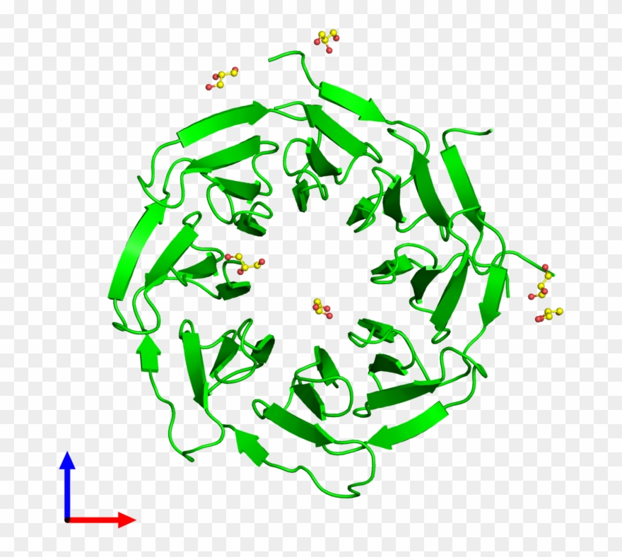 Monomeric Assembly 4 Of Pdb Entry 5naf Coloured By - Graphic Design Clipart