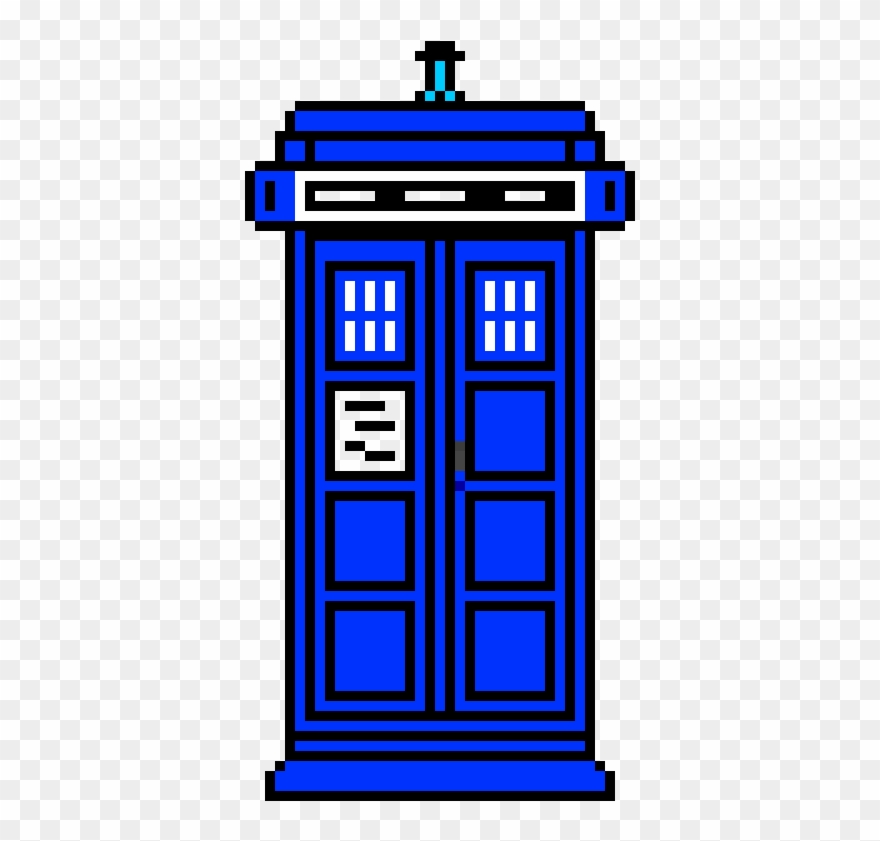 The Tardis - Easy Pixel Art Minecraft Clipart