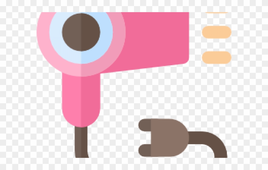 Pink Clipart Hair Dryer - Png Download