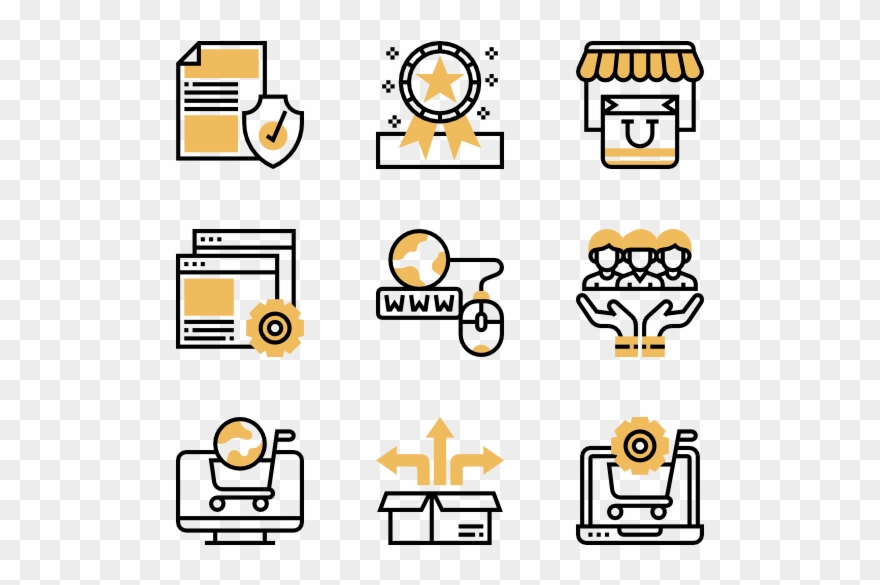 Online Marketplace - Visual Icons Clipart