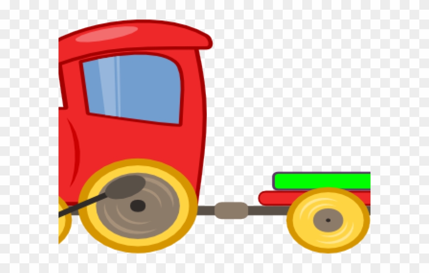 Cart Clipart Toy Cart - Clip Art Toy Train - Png Download