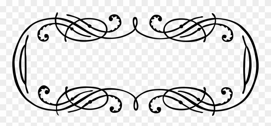 Calligraphy Vector Png Picture - Border Calligraphy Designs Png Clipart