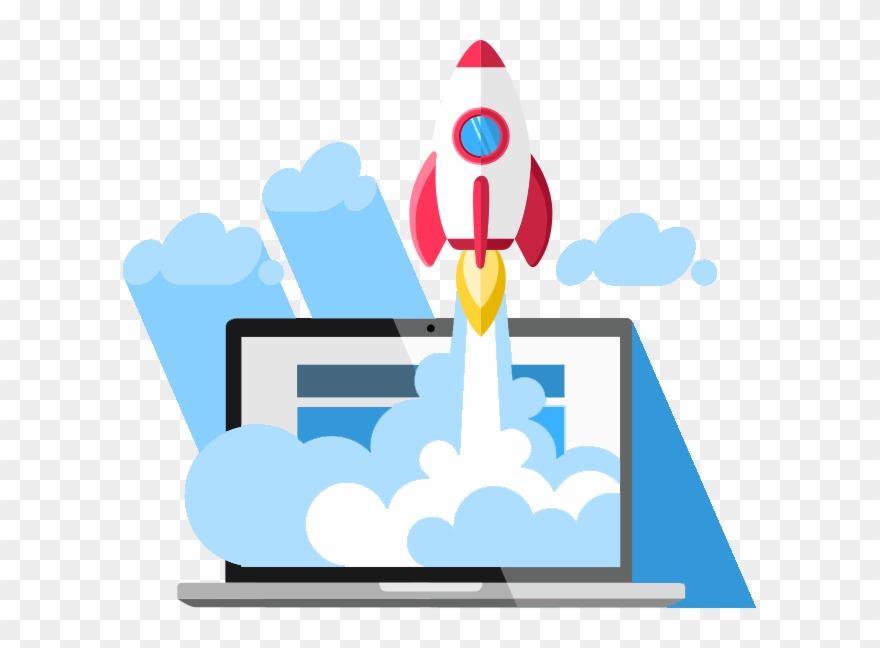 Texas Techverified Account - Laptop Rocket Png Clipart