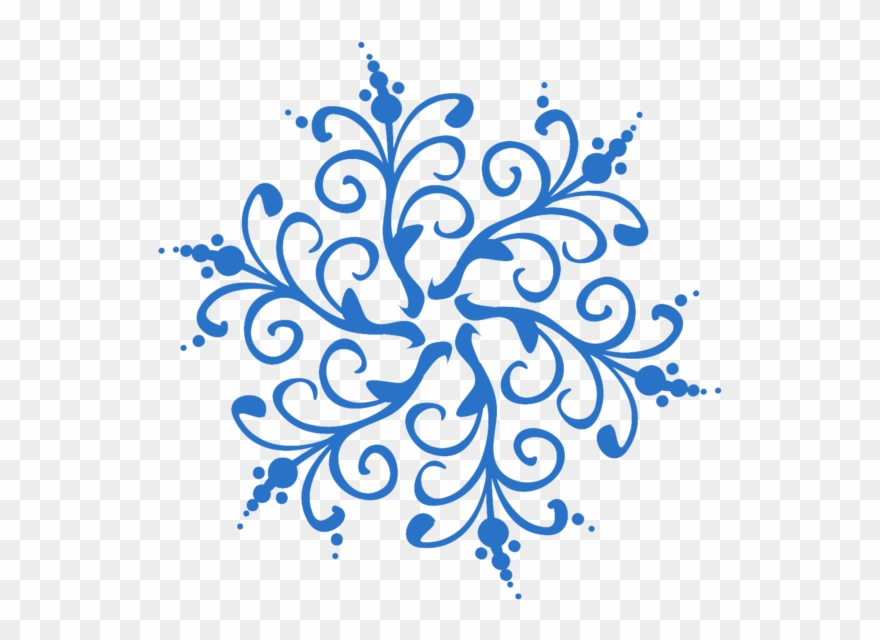 Snowflake Clipart Background - Motif - Png Download