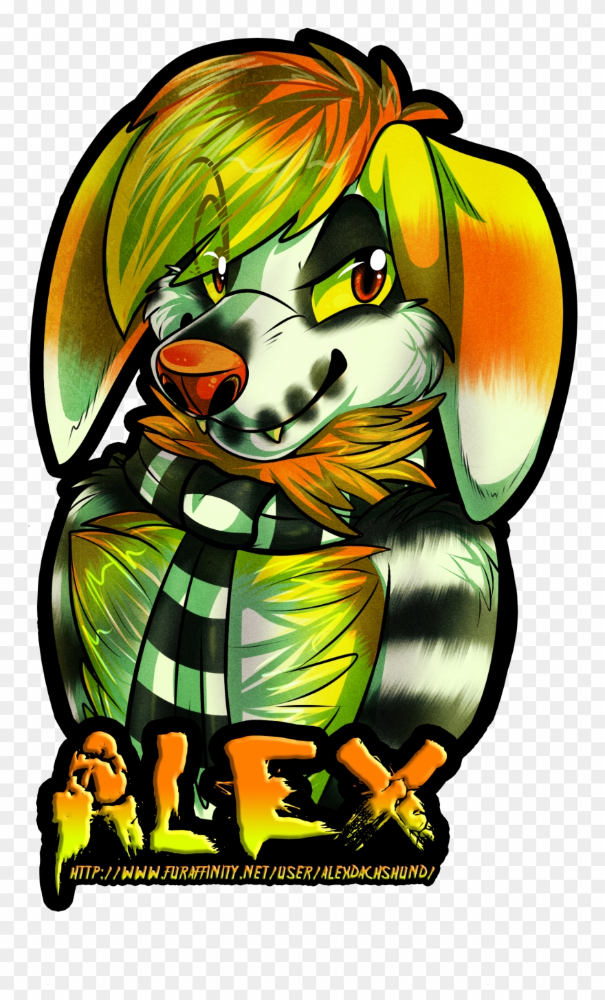 Hallow Alex Bust Badge Clipart