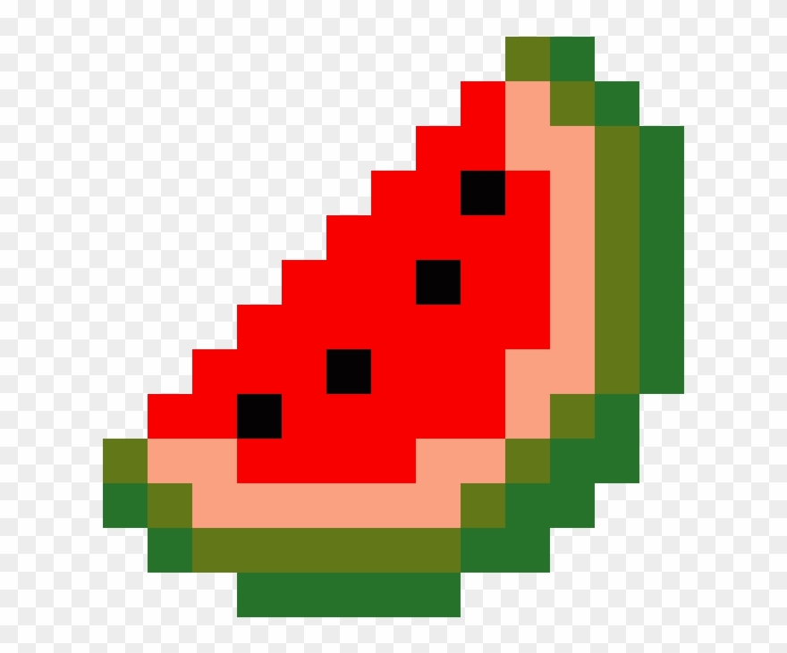 Water Melon - Pixel Art Water Melon Clipart