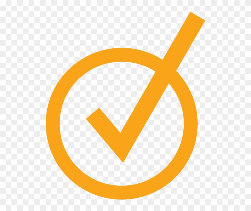 Achieve - Check Mark Yellow Clipart