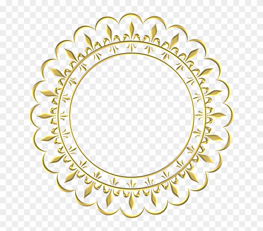 Gold Frame Border Png - Золотые Рамки Clipart