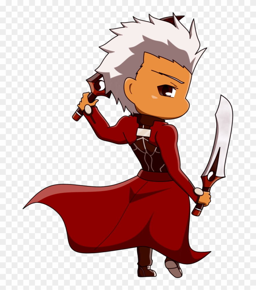 828 X 966 3 - Archer Fate Stay Night Chibi Clipart