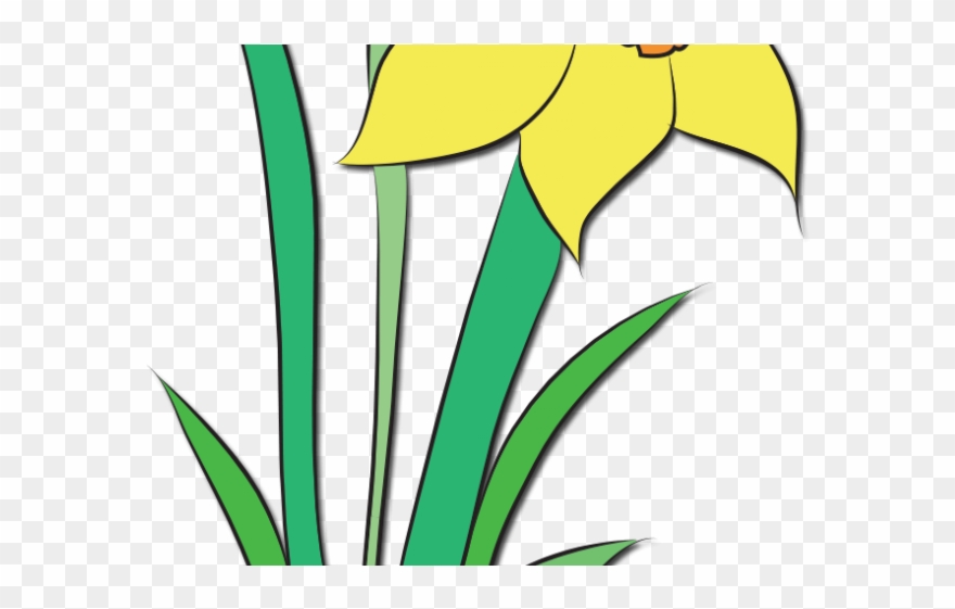 Yellow Flower Clipart Flowering Plant - Clip Art - Png Download