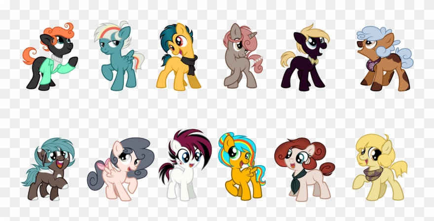 Reduced) Palette Pony Adopts (4/12) By P B - Cartoon Clipart