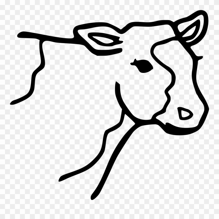 Cow Free Icon - Inek Boyama Clipart