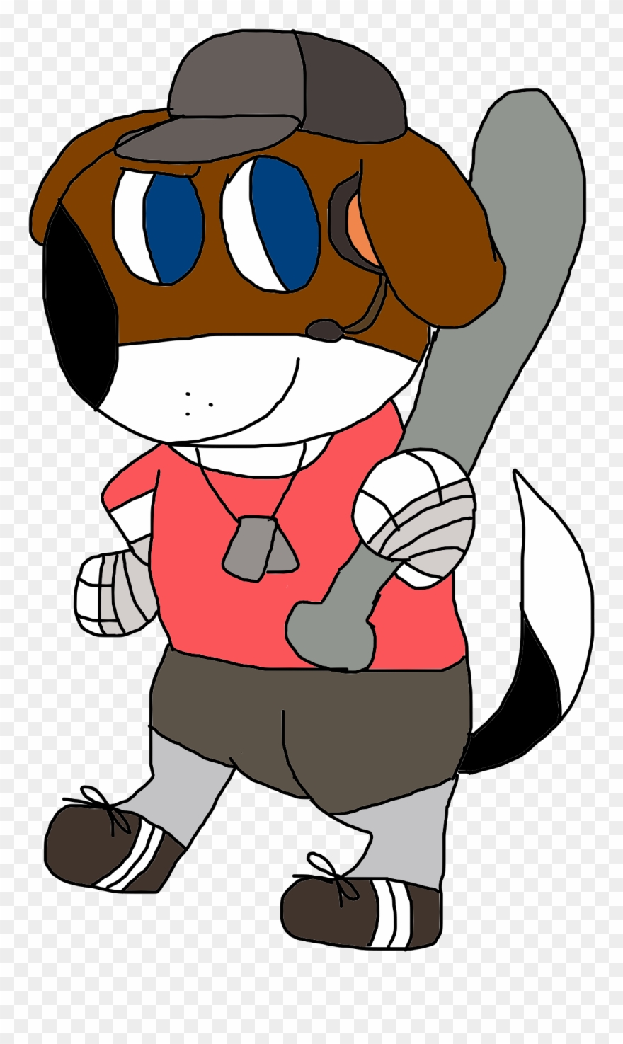 Team Fortress - Red Team - Scout - Cartoon Clipart