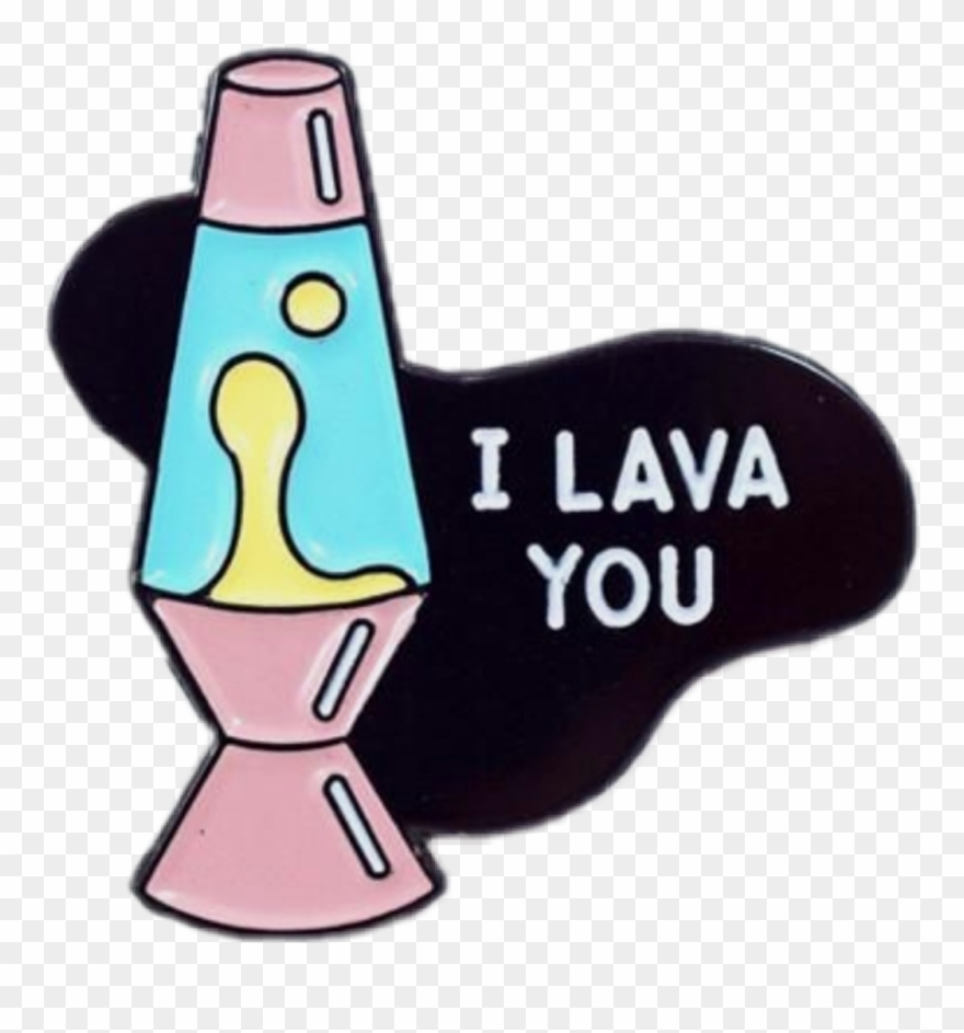 Lava Sticker - Lapel Pin Clipart