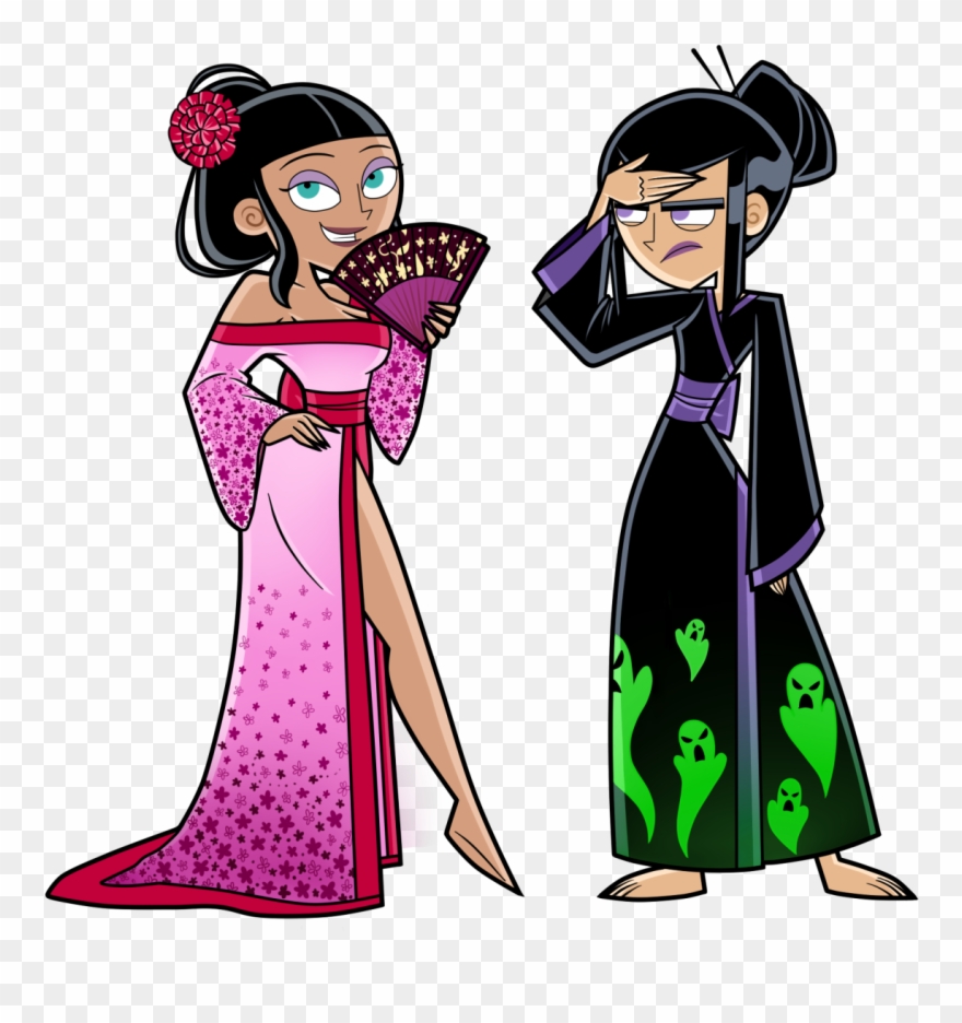 Sam And Paulina Wearing Kimonos Commission - Danny Phantom Sam Fan Art Clipart