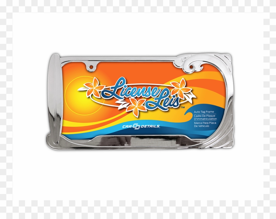 Catch The Surf Frame Wave License Plate Frame - Cartoon Clipart