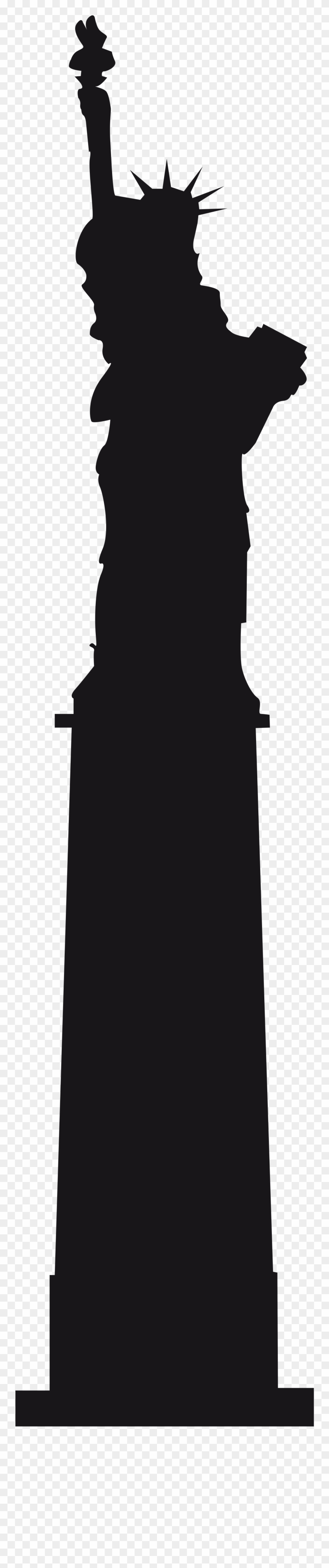 Statue Of Liberty Silhouette Png - Statue Of Liberty Clipart
