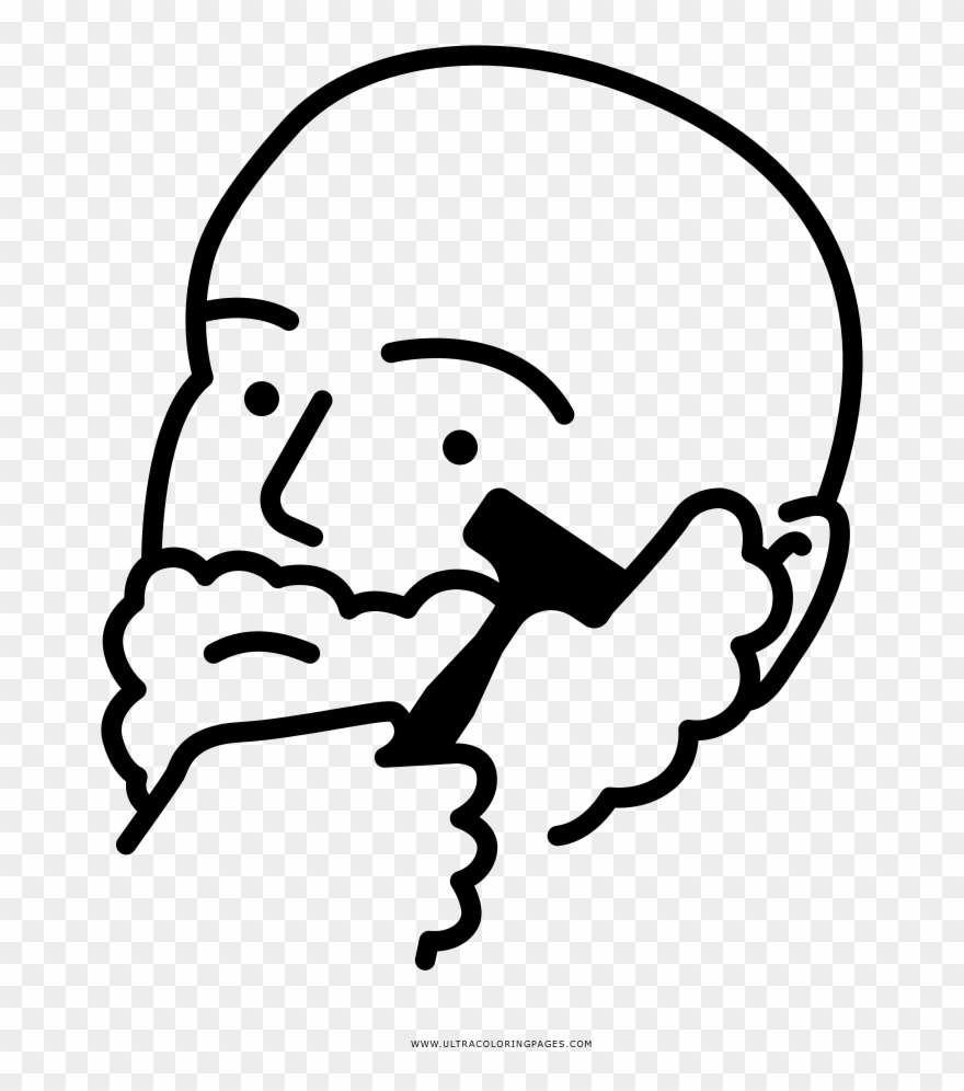 Shaving Coloring Page - Magazine Department Page Clipart