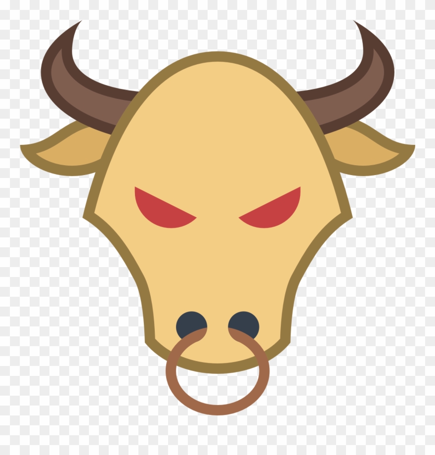 This Icon Is A Bull - Cartoon Clipart