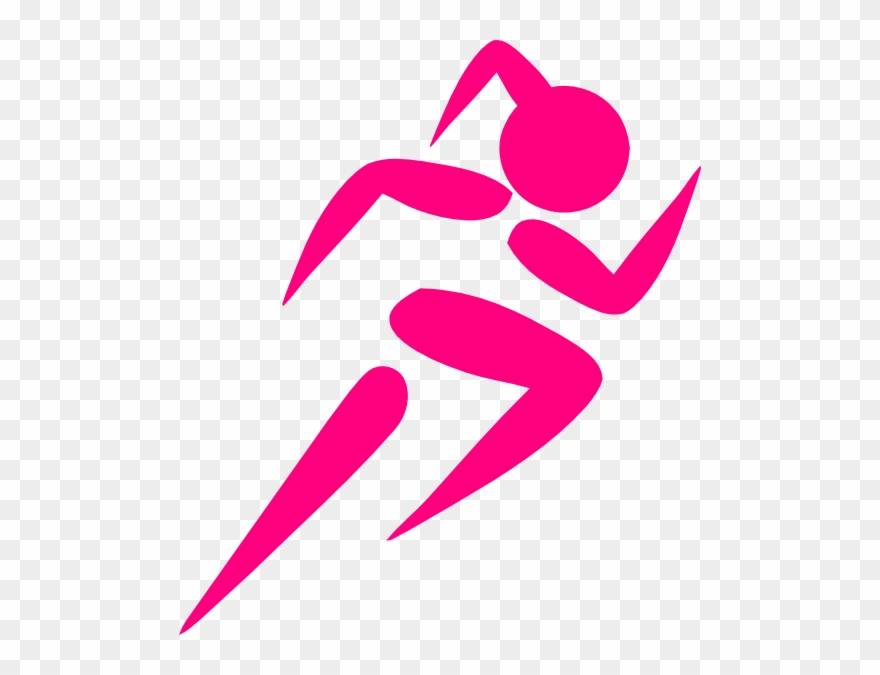 Girl Running Clip Art - Png Download