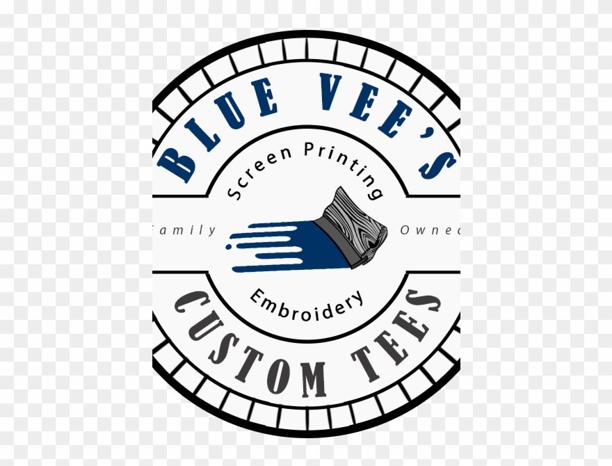 Blue Vee Tee Logo Badge View - Bike Shop Clipart