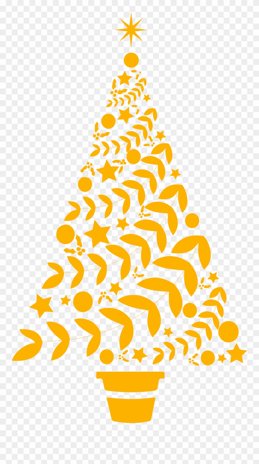 Beautiful Christmas Tree Vinyl Decal Sticker Clipart