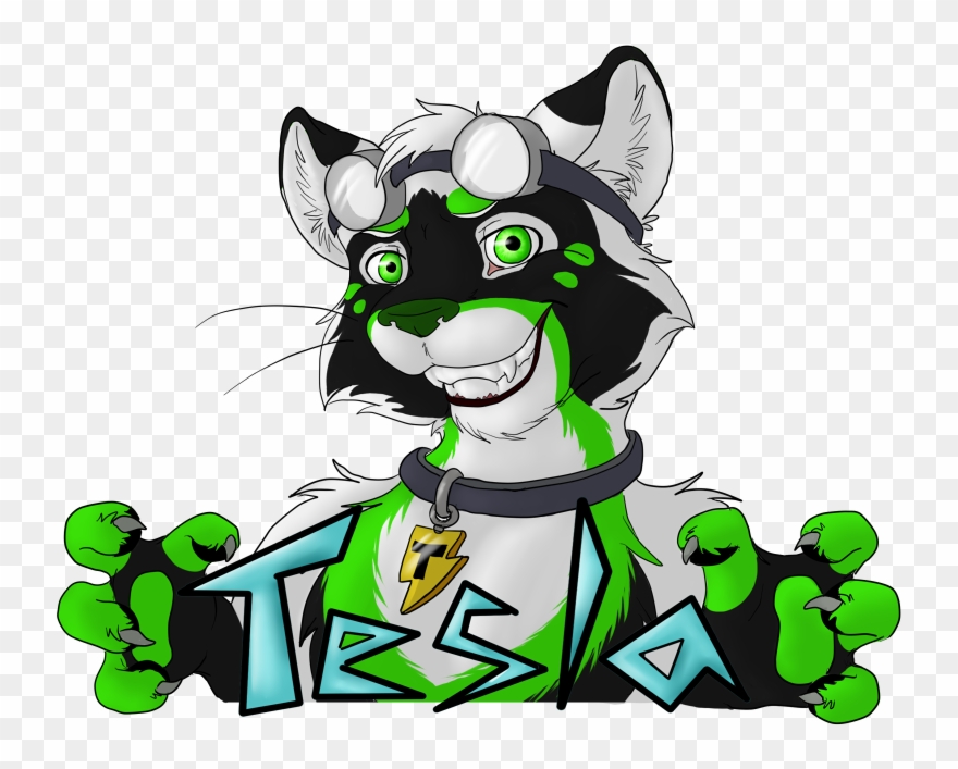 Tesla Badge - Cartoon Clipart