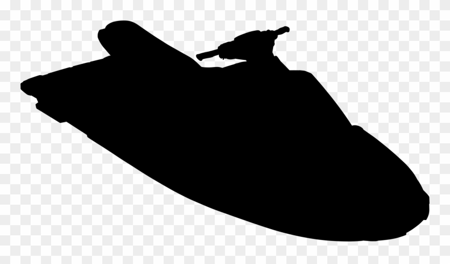 Jet Ski Silhouette - Silhouette Clipart