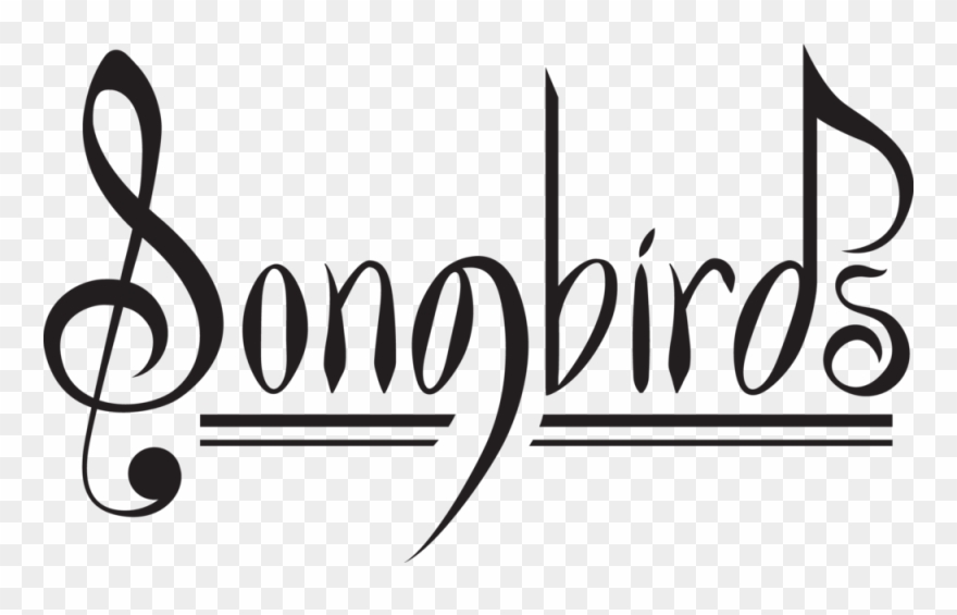 Songbirds Logo - Calligraphy Clipart