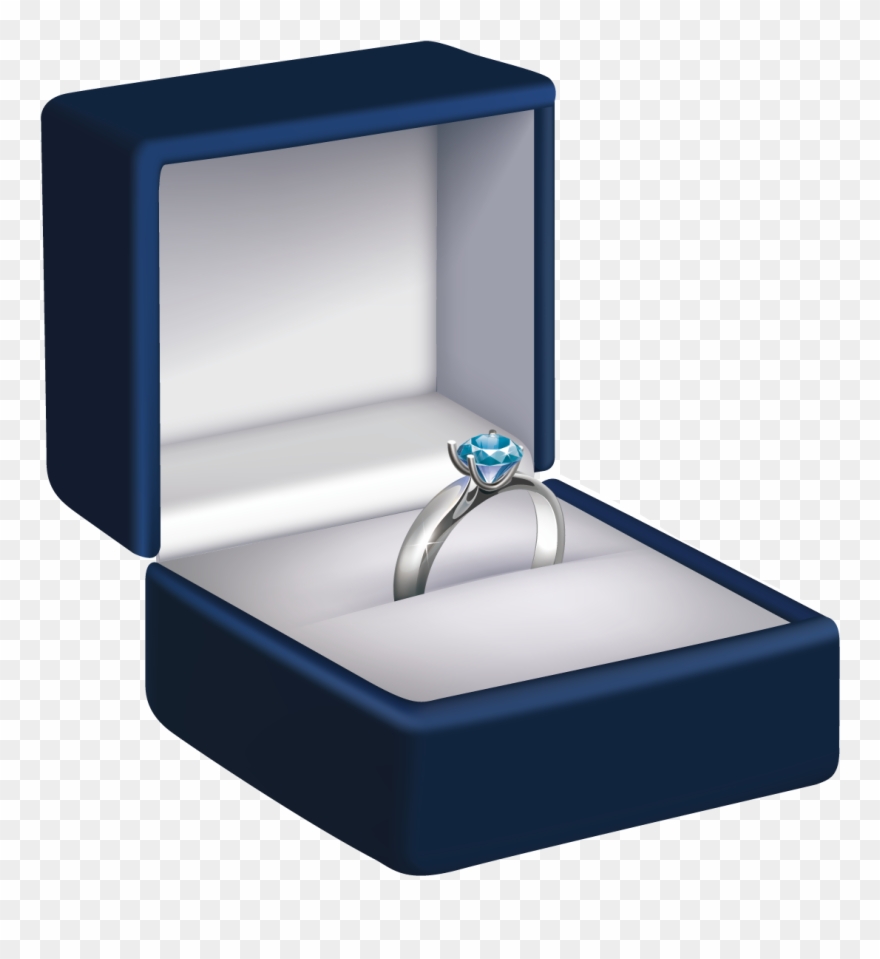 1276 X 1276 3 0 - Engagement Ring In Box Png Clipart
