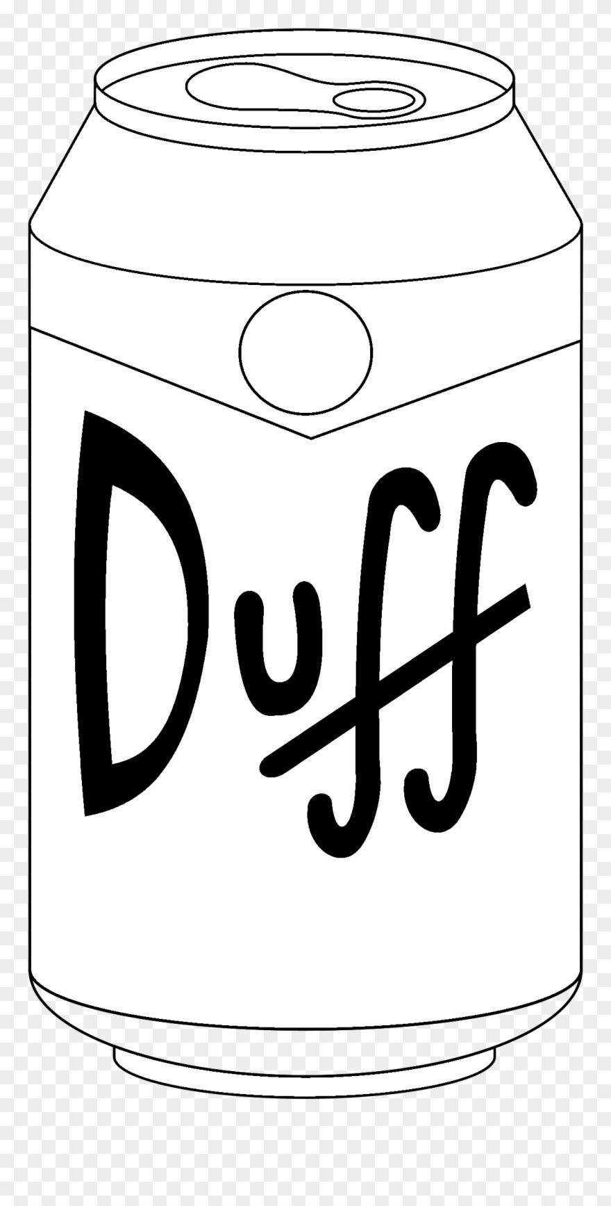 Clipart Beer Black And White - Duff Beer - Png Download
