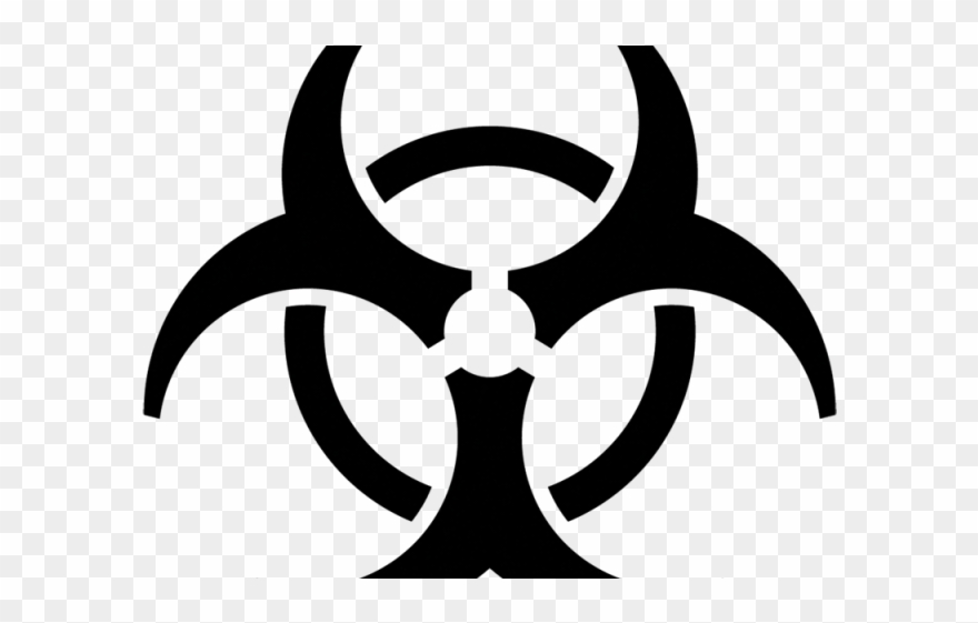 Biohazard Symbol Clipart Zombie Infection - Biohazard Symbol Png Transparent Png
