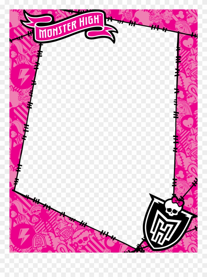 Zombie Clipart Border - Invitaciones De Monster High - Png Download