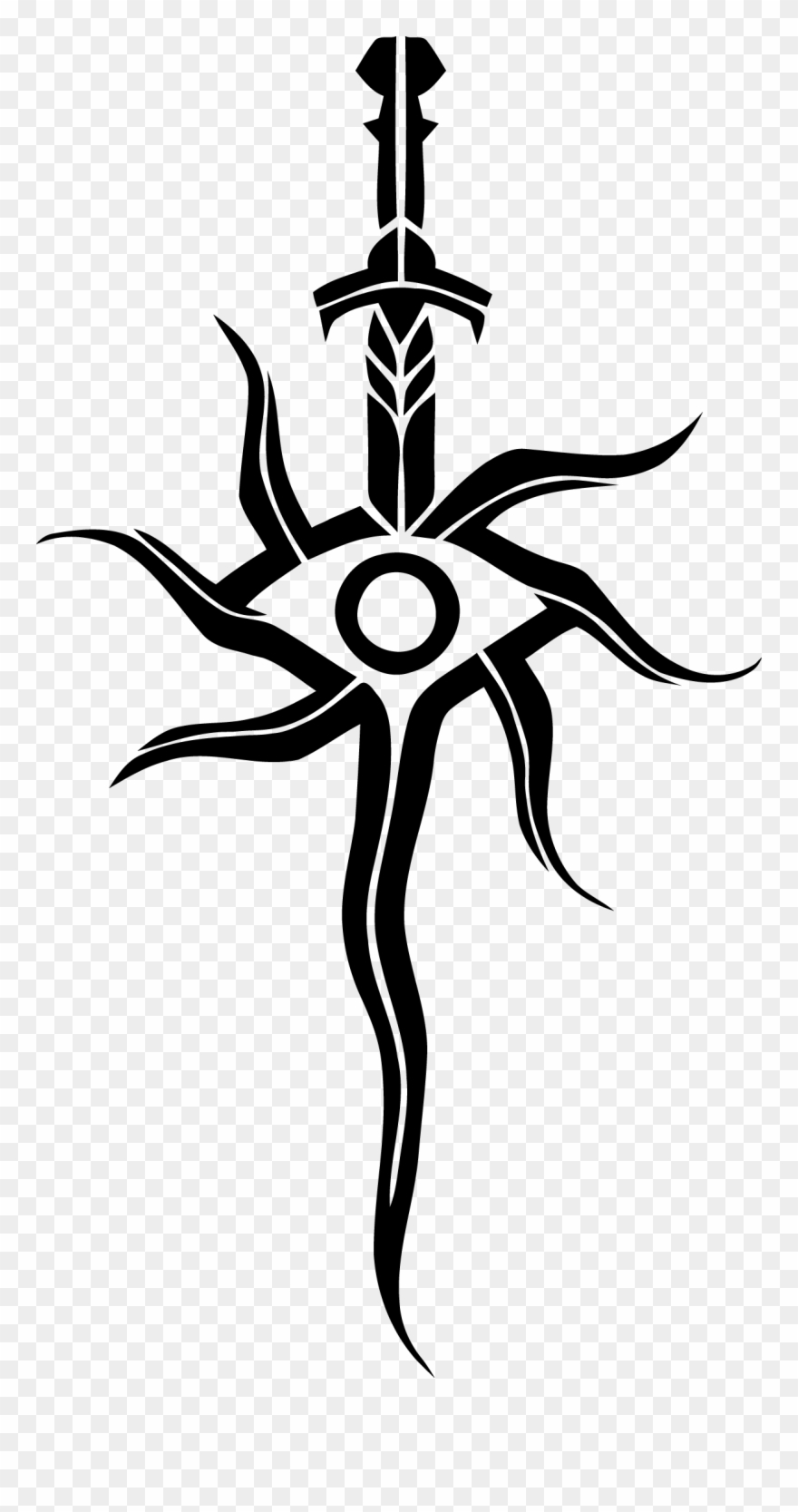 1193 X 2207 9 - Dragon Age Inquisition Symbol Clipart