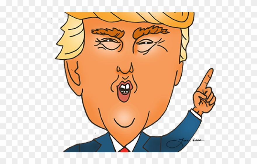 Presidents Clipart Intelligent Person - Easy Donald Trump Clipart - Png Download