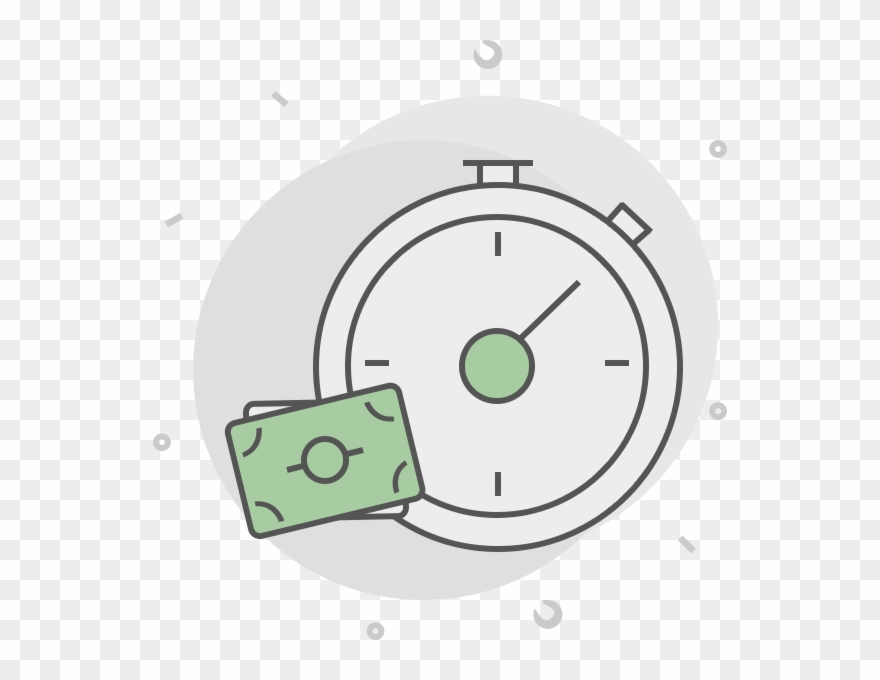 Time Is Money - Circle Clipart