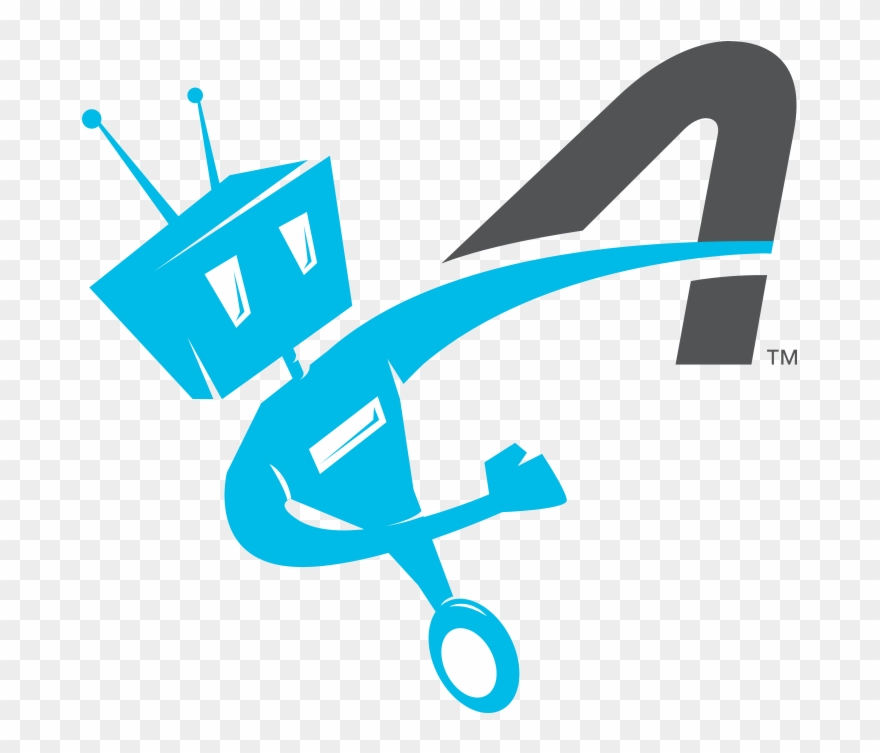 Activekids Robot A Icon 4c Blue - Graphic Design Clipart