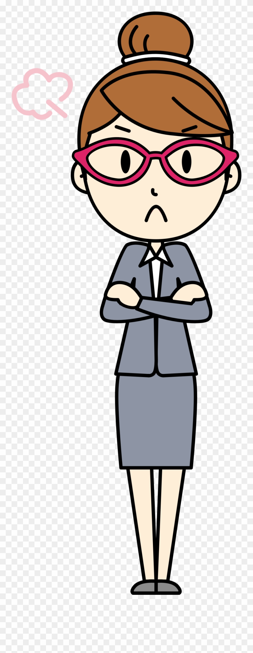 Big Image - 怒る 男性 イラスト Clipart