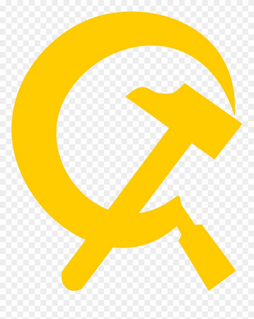 Clipart Black And White Library And Icons Png Free - Hammer And Sickle Yellow Transparent Png