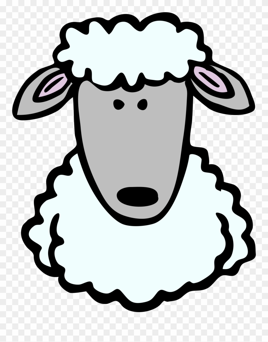 Things Black And White - Cabeza De Una Oveja Clipart
