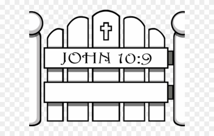 Gate For The Sheep Clipart
