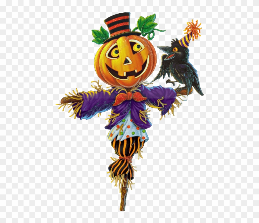 Clipart Fall On Fall Clip Art Scarecrows And Fall - Pumpkin Scarecrow Clipart - Png Download