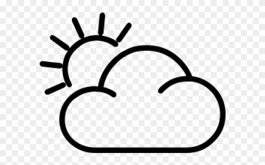 Partly Cloudy Clipart - Weather - Png Download