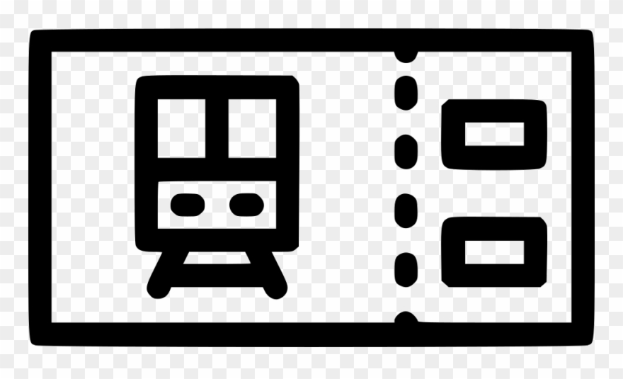 Metro Train Pass Public Svg Png Icon - Train Ticket Clip Art Transparent Png