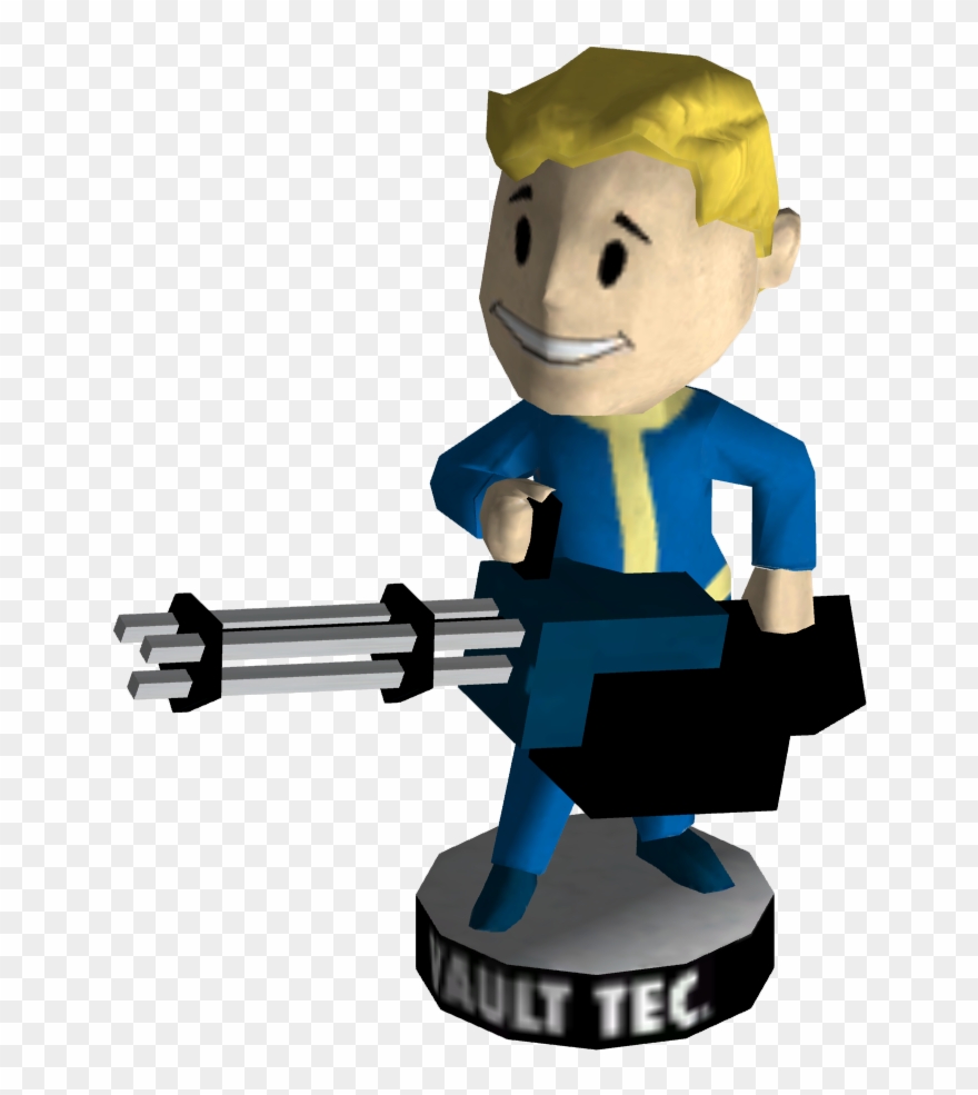 Rifle Clipart Big Gun - Vault Boy Bobblehead Big Guns - Png Download