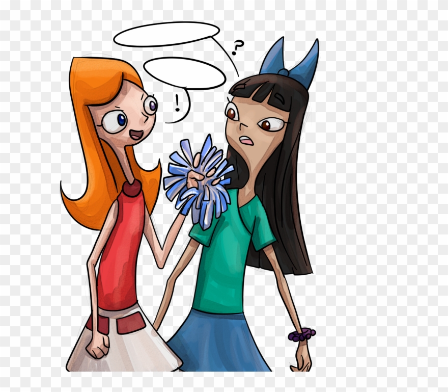 Download Svg Library Download Wig Clip Art At Clker - Phineas And Ferb Stacy Cheerleader - Png Download