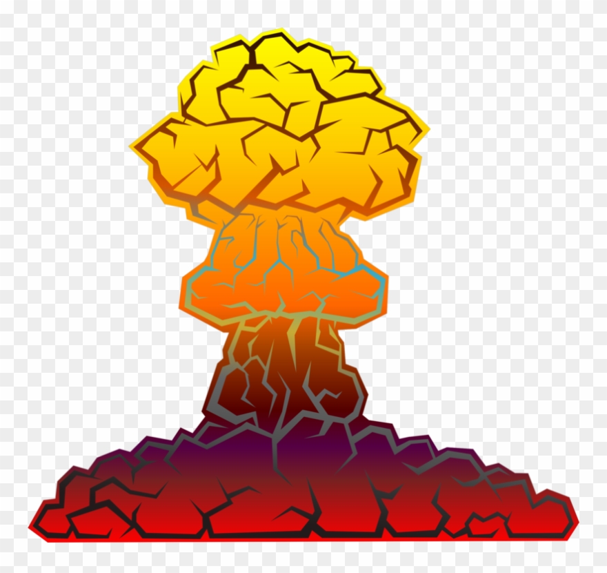 Nuclear Warfare Nuclear Weapon Nuclear Explosion Bomb - Nuclear Explosion Clip Art - Png Download