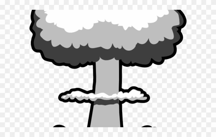 Bomb Clipart Carton - Mushroom Cloud Clipart - Png Download