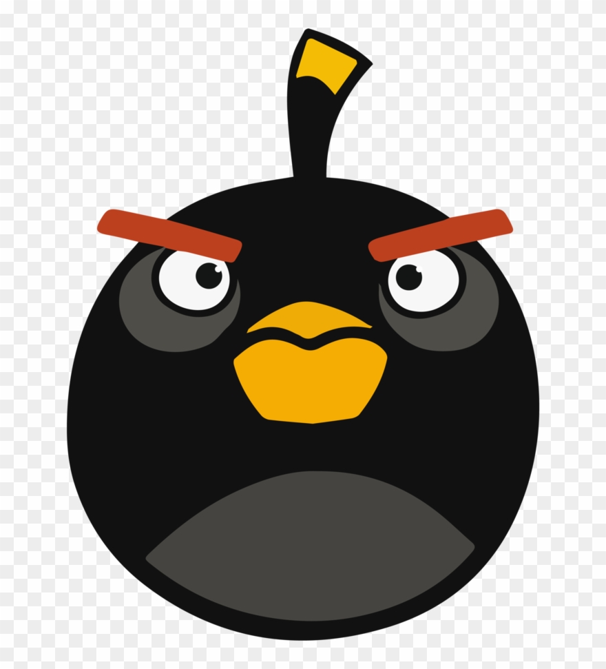 Svg Transparent Anger Clipart Control - Angry Birds Bomb - Png Download