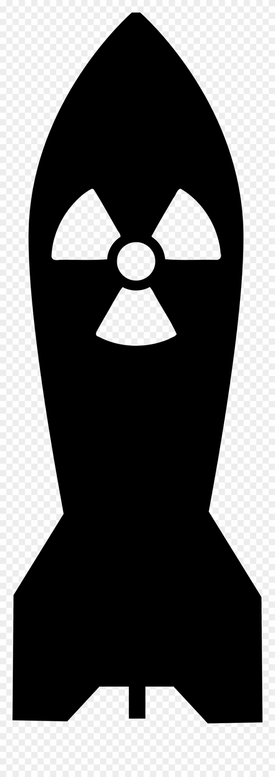 Png Stock Bomb Clipart Black And White - Nuclear Bomb Icon Png Transparent Png